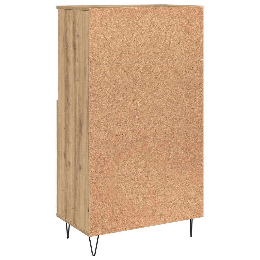 Hochboard Braun 60 x 36 x 110 cm Holzwerkstoff
