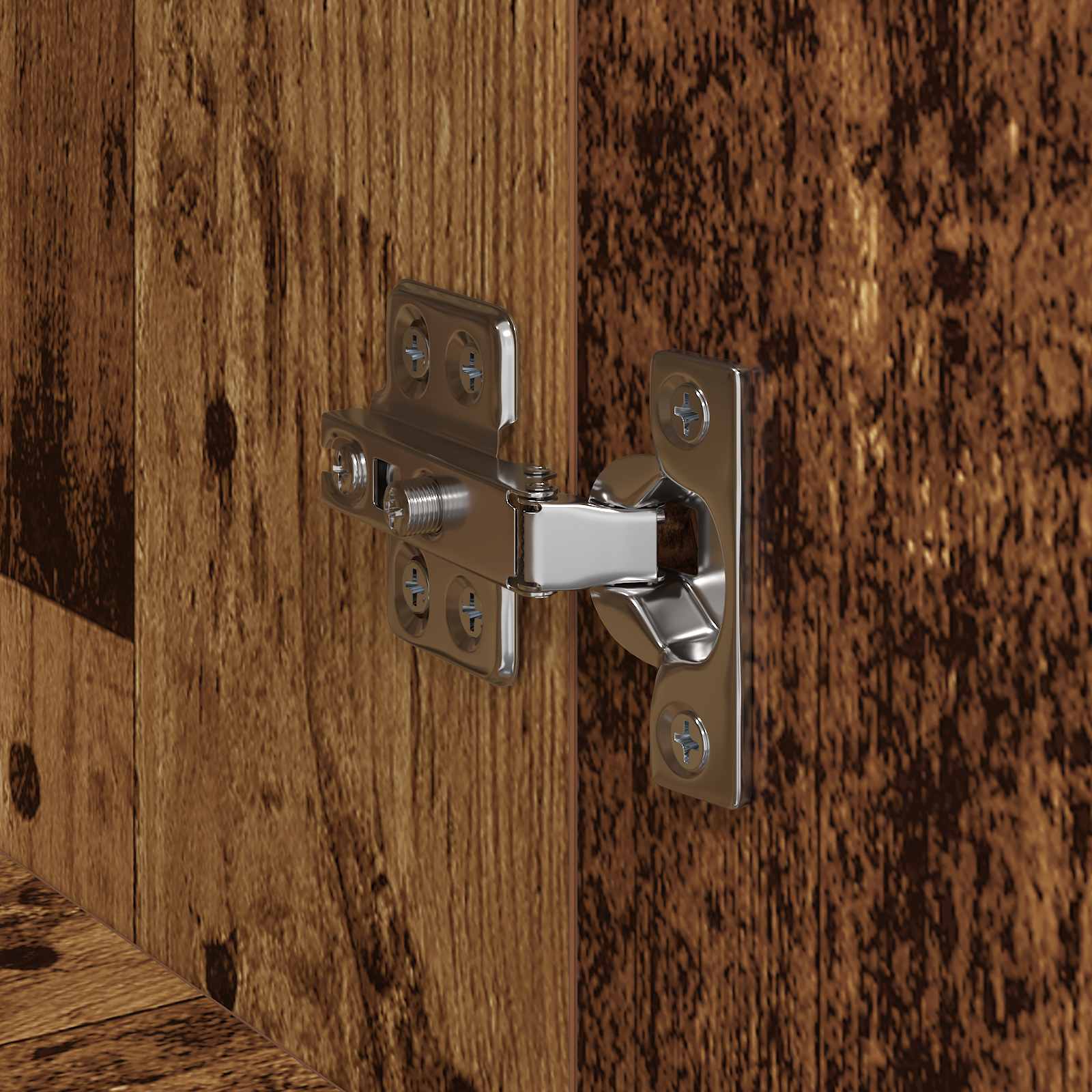 Büroschrank Schwarz Eichen-Optik 60 x 32 x 115 cm Holzwerkstoff