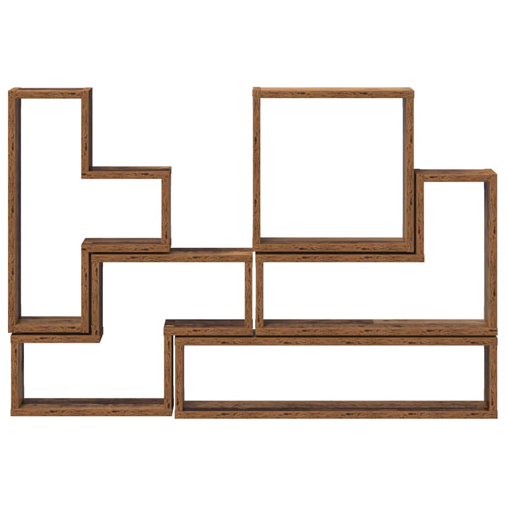 Wandregal Wandmontiert mit Speicher Altholz 96 x 12 x 64 cm