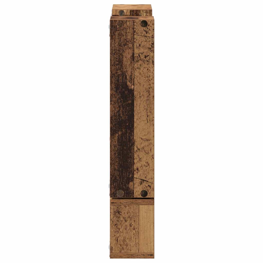 Wandregal Wandmontiert mit Speicher Altholz 96 x 12 x 64 cm