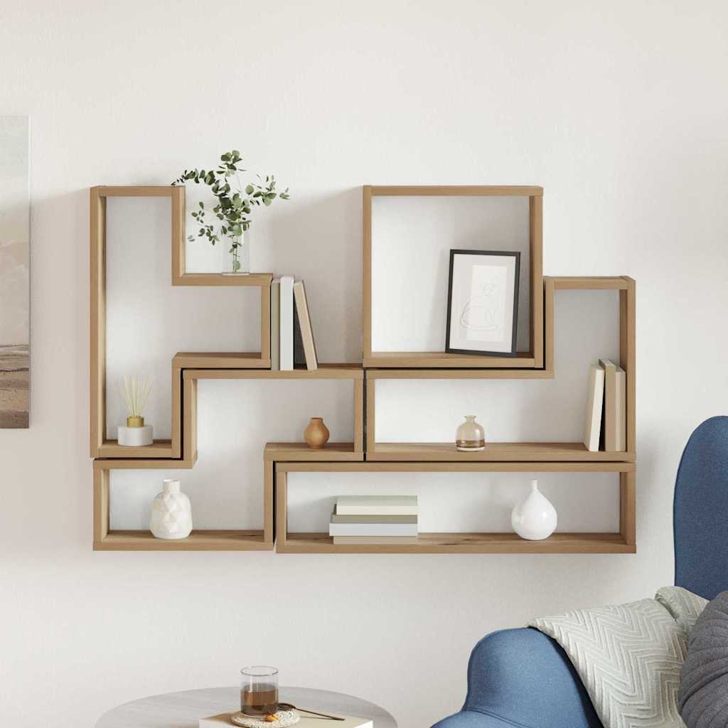 Wandregal Wandmontiert Artisan-Eiche 96 x 12 x 64 cm