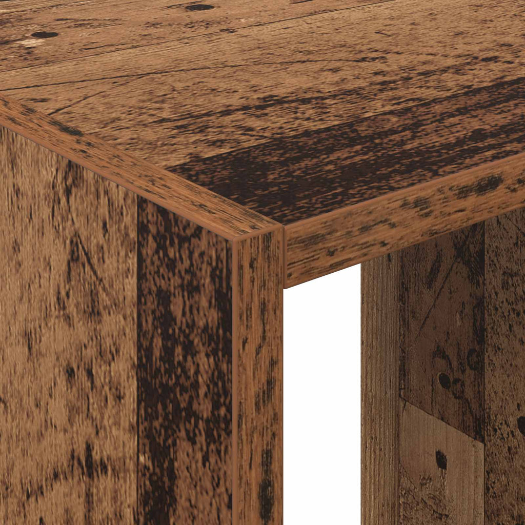 Kleiderschrank mit Regal mit Speicher Altholz 77 x 48 x 102 cm
