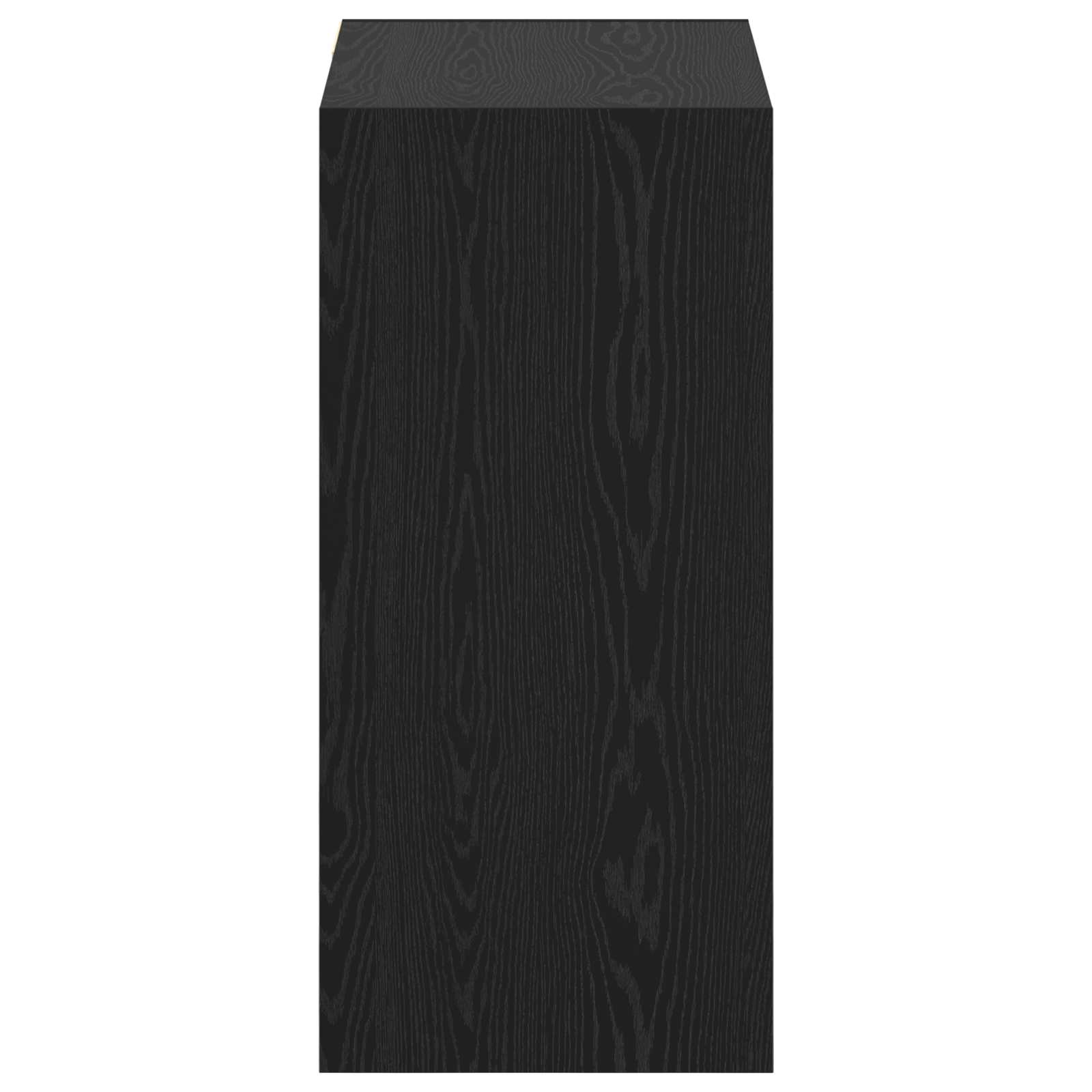 Kleiderschrank mit Regal Schwarz Eichen-Optik 77 x 48 x 102 cm