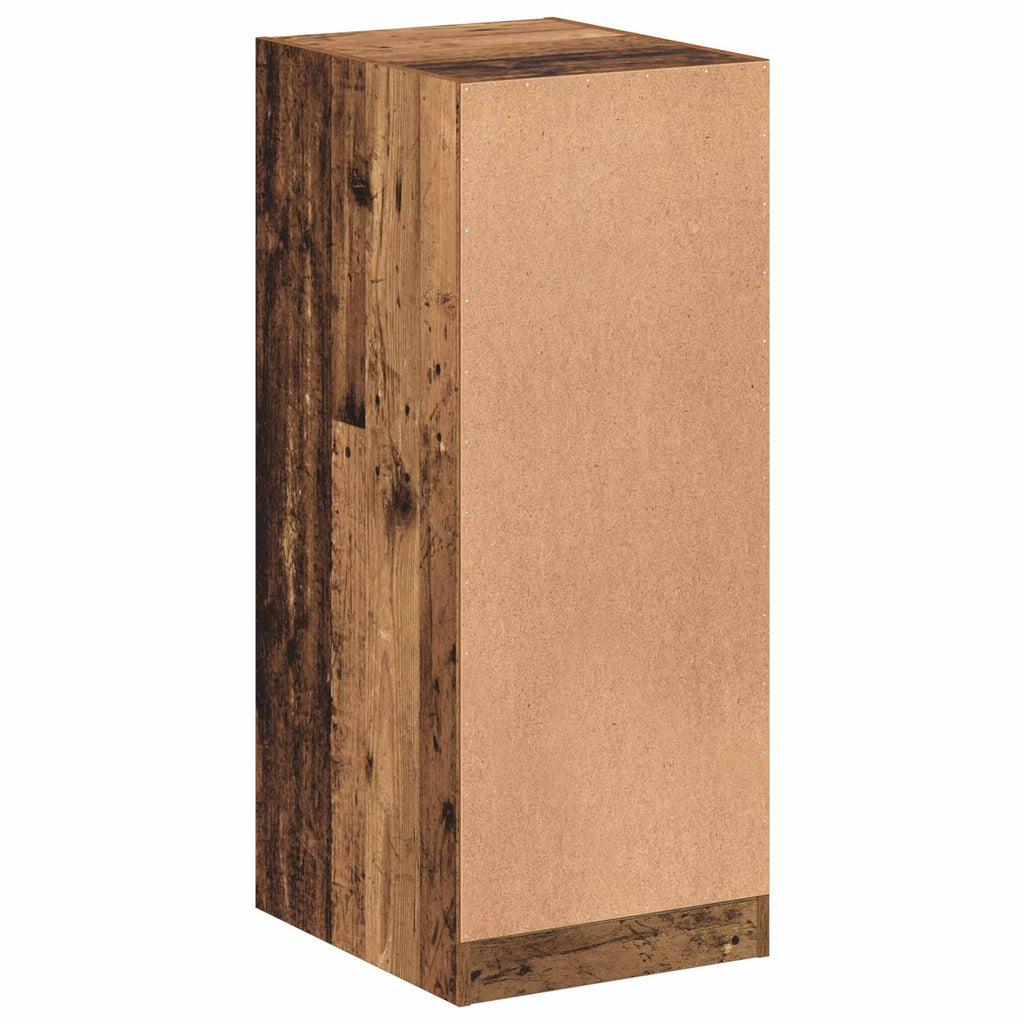 Kleiderschrank mit Regal mit Speicher Altholz 41 x 48 x 102 cm