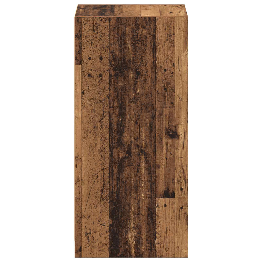 Kleiderschrank mit Regal mit Speicher Altholz 41 x 48 x 102 cm