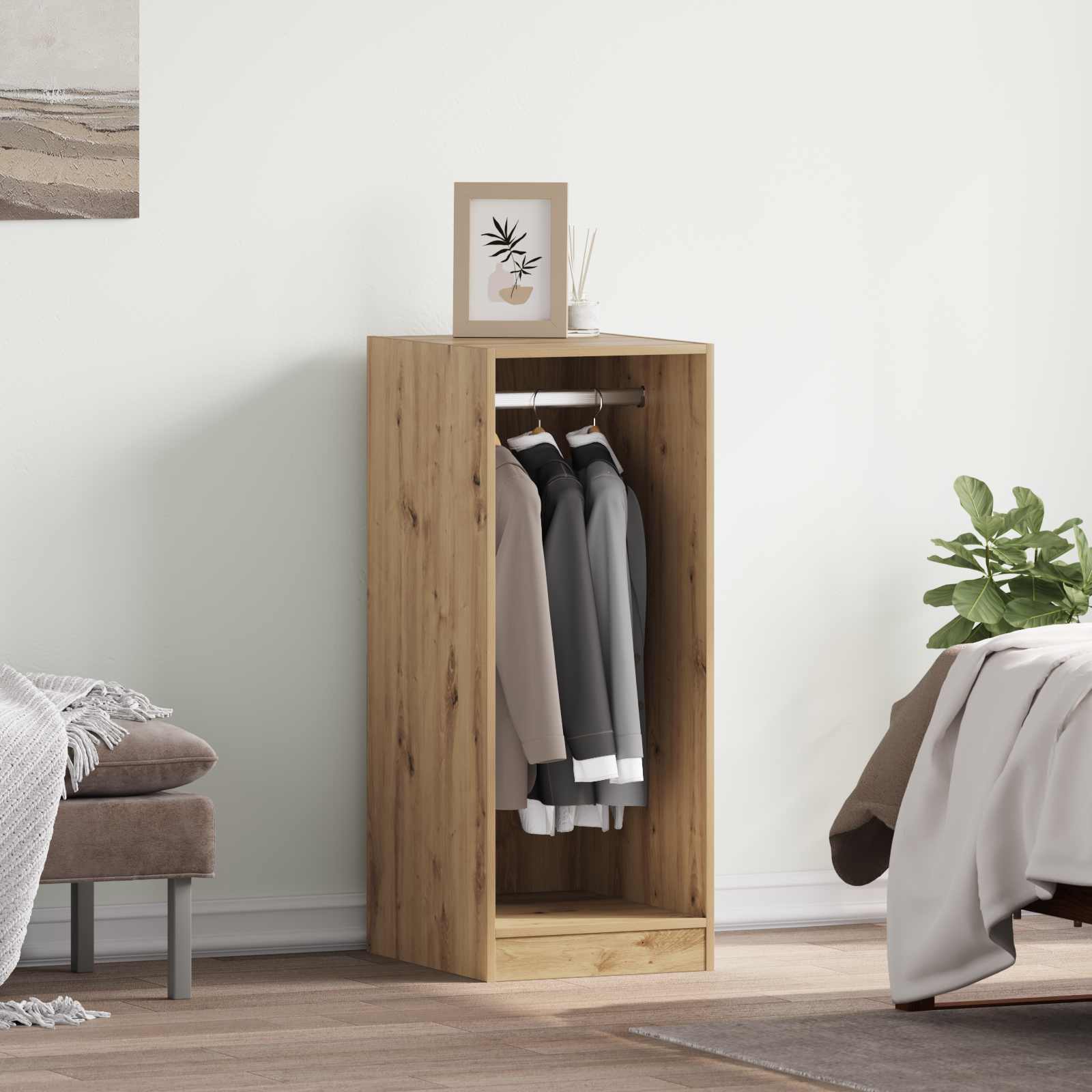 Kleiderschrank mit Regal Artisan-Eiche 41 x 48 x 102 cm