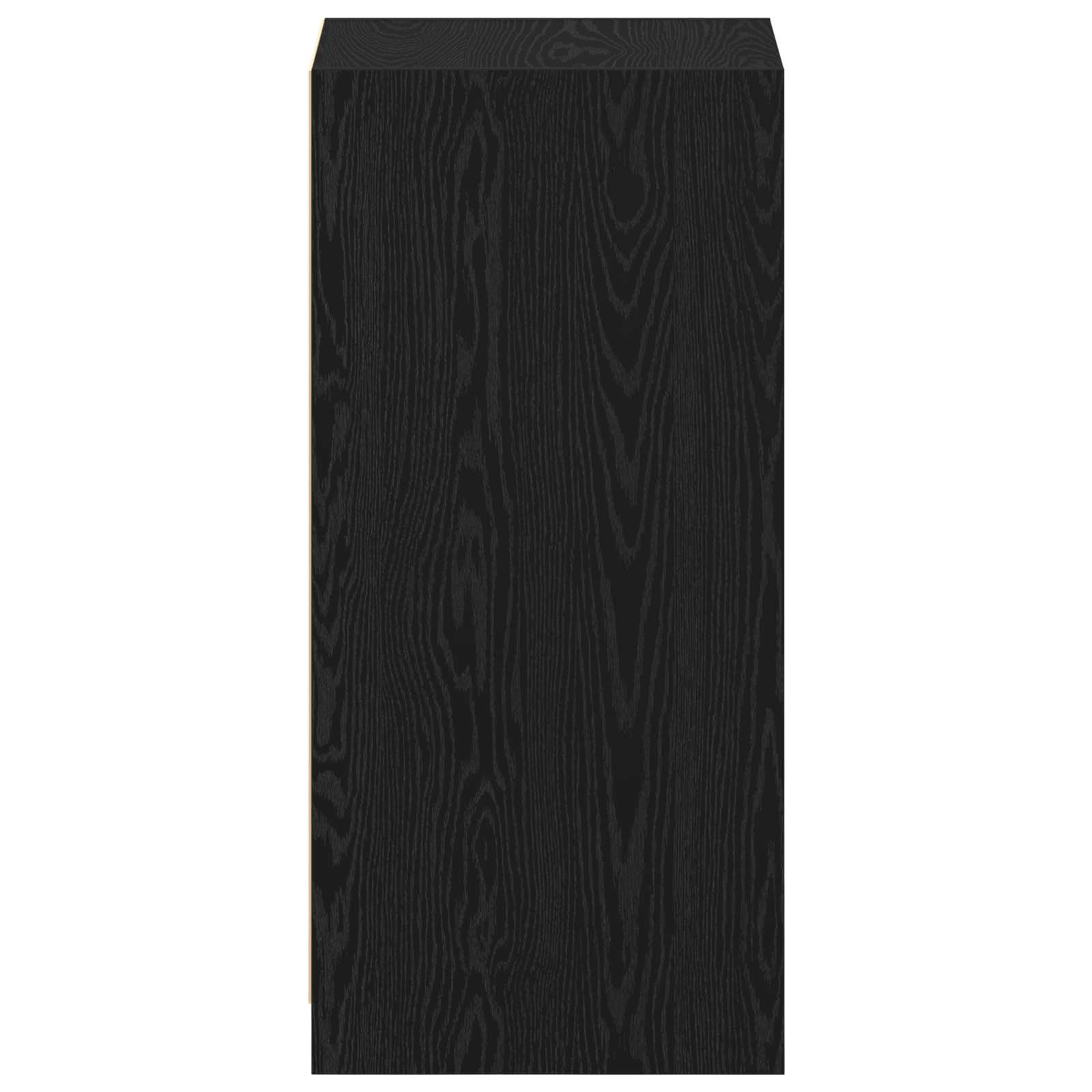 Kleiderschrank mit Regal Schwarz Eichen-Optik 41 x 48 x 102 cm