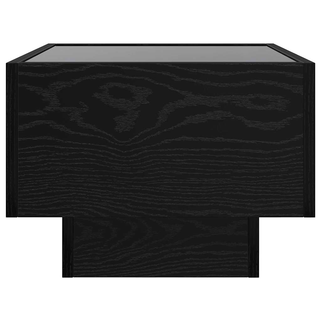 Couchtisch Schwarz Eichen-Optik 40 x 40 x 30 cm Holzwerkstoff