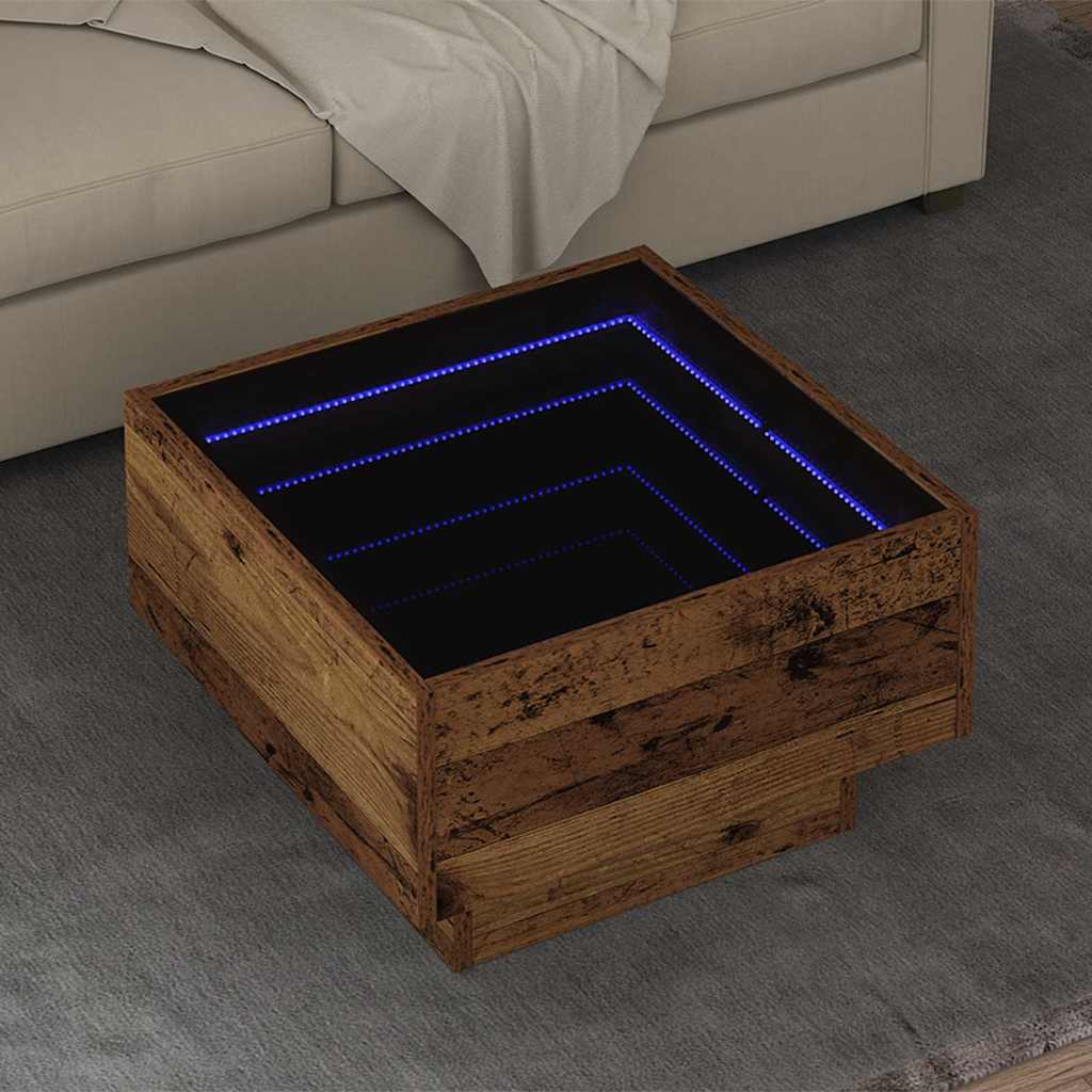 Couchtisch Altholz 50 x 50 x 30 cm Holzwerkstoff