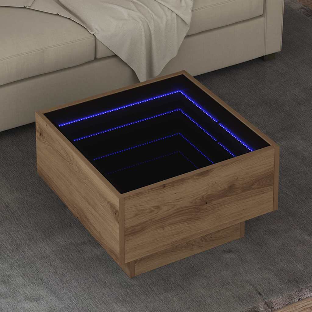 Couchtisch Artisan-Eiche 50 x 50 x 30 cm Holzwerkstoff