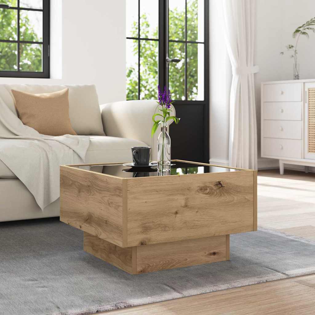 Couchtisch Artisan-Eiche 50 x 50 x 30 cm Holzwerkstoff