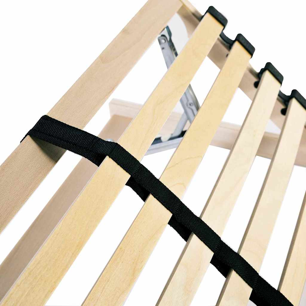 Bett-Lattenrost Braun 140 x 190 cm Massivholz Buche