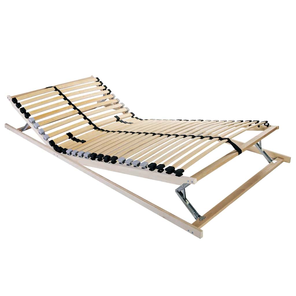 Bett-Lattenrost Braun 90 x 190 cm Massivholz Buche