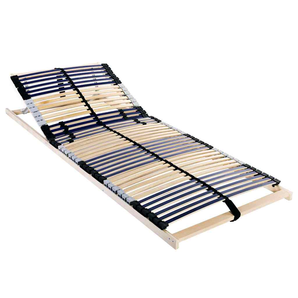 Bett-Lattenrost Braun 90 x 190 cm Massivholz Buche