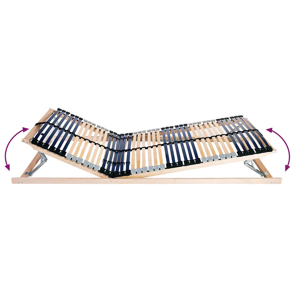 Bett-Lattenrost Braun 90 x 190 cm Massivholz Buche