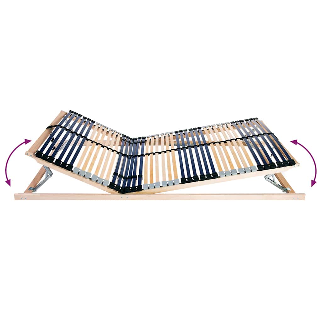 Bett-Lattenrost Braun 140 x 190 cm Massivholz Buche