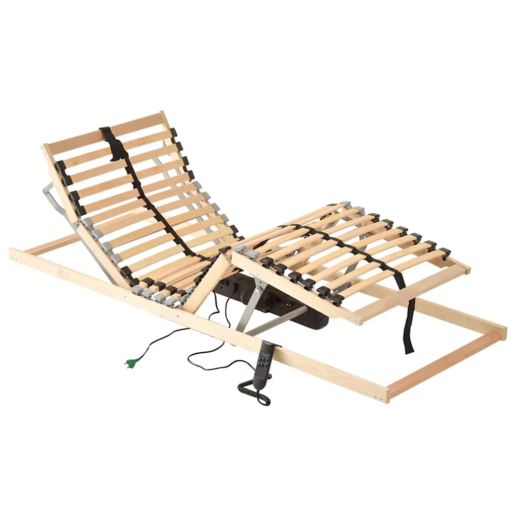 Bett-Lattenrost Braun 90 x 190 cm Massivholz Buche