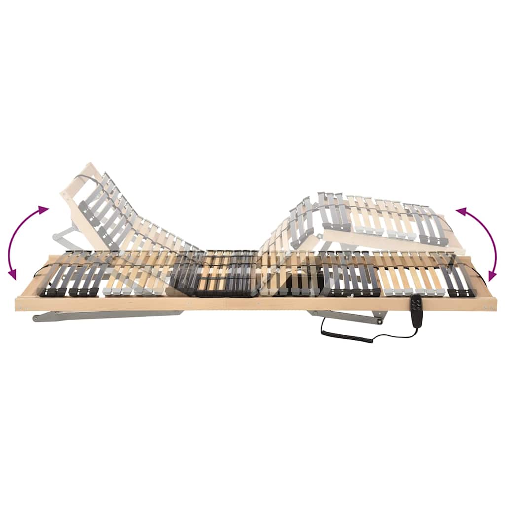 Bett-Lattenrost Braun 90 x 190 cm Massivholz Buche