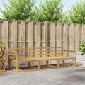 Outdoor-Sofagarnitur 3 pcs Weiß 249,5 x 83 x 73 cm