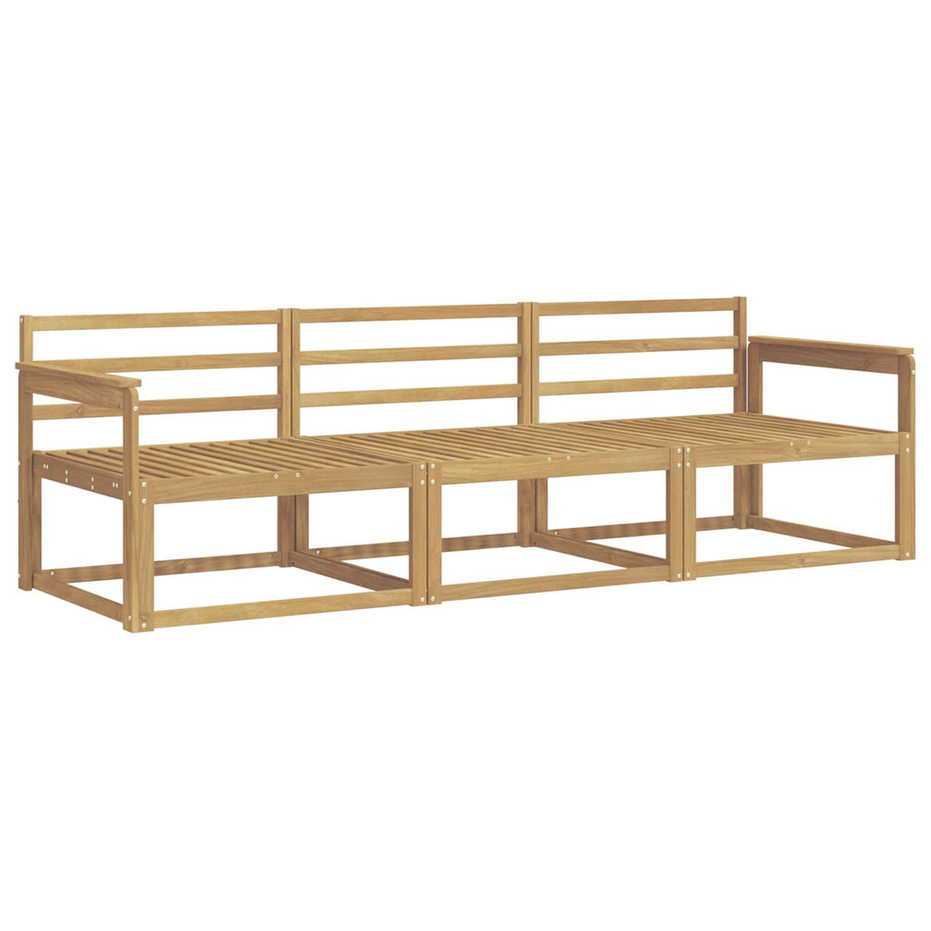Outdoor-Sofagarnitur 3 pcs Weiß 249,5 x 83 x 73 cm