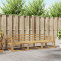 Outdoor-Sofagarnitur 3 pcs Weiß 249,5 x 83 x 73 cm