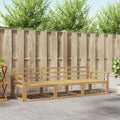 Outdoor-Sofagarnitur 3 pcs Weiß 254 x 83 x 73 cm