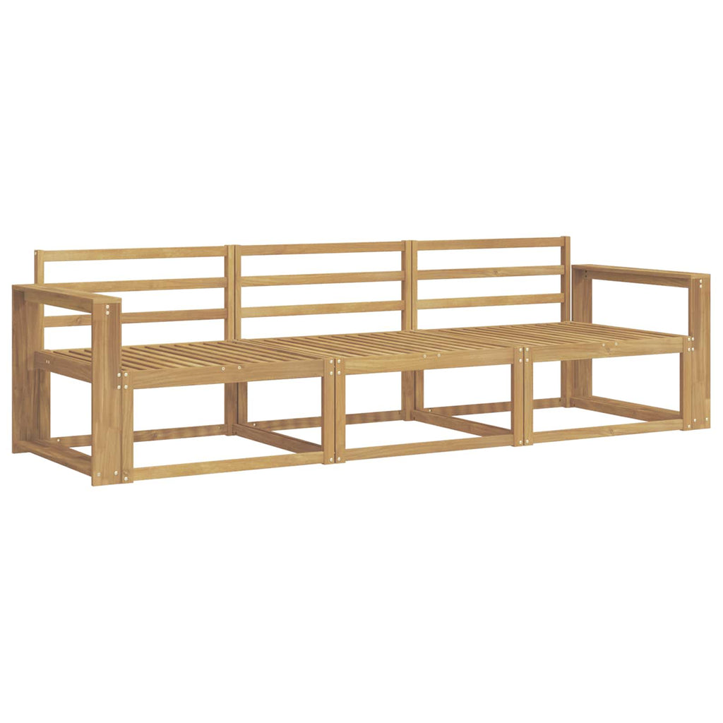 Outdoor-Sofagarnitur 3 pcs Weiß 257,5 x 83 x 73 cm