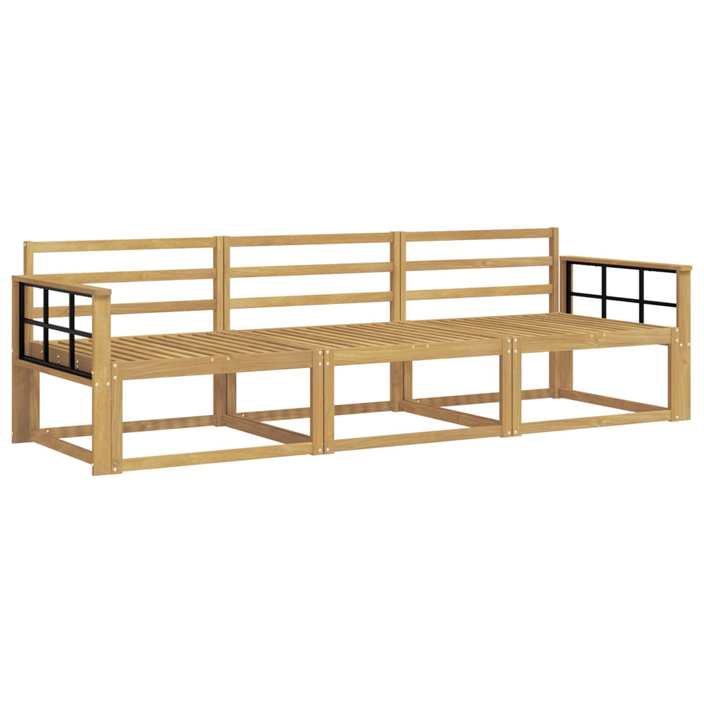 Outdoor-Sofagarnitur 3 pcs Weiß 249,5 x 83 x 73 cm