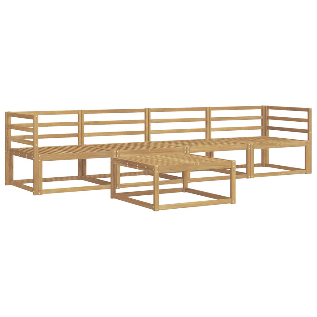 Outdoor-Sofagarnitur 5 pcs Weiß 79 x 79 x 37 cm