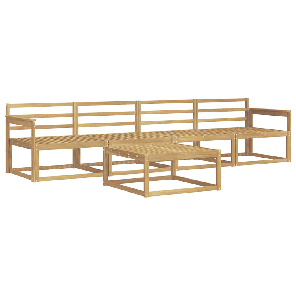 Outdoor-Sofagarnitur 5 pcs Weiß 79 x 79 x 37 cm