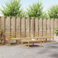 Outdoor-Sofagarnitur 5 pcs Weiß 79 x 79 x 37 cm