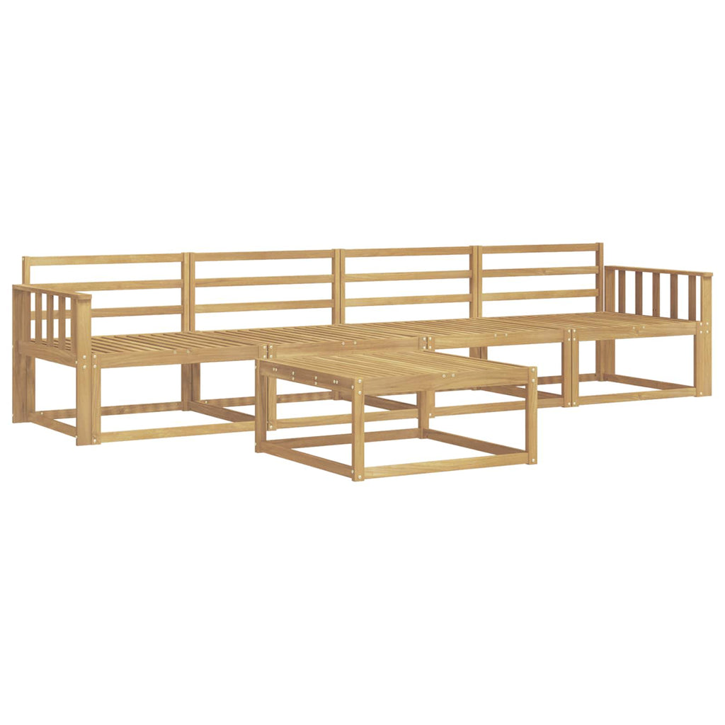 Outdoor-Sofagarnitur 5 pcs Weiß 79 x 79 x 37 cm