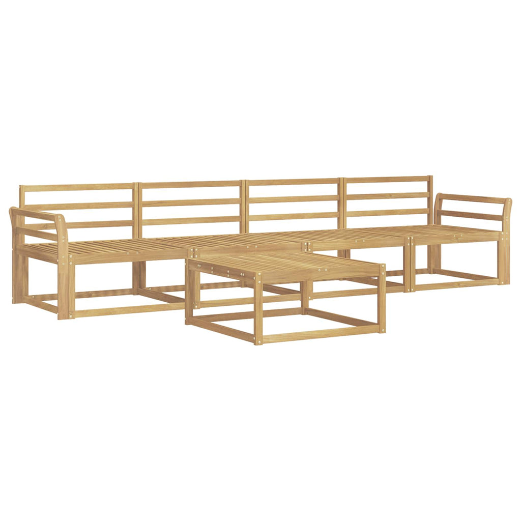 Outdoor-Sofagarnitur 5 pcs Weiß 79 x 79 x 37 cm
