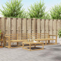 Outdoor-Sofagarnitur 5 pcs Weiß 79 x 79 x 37 cm