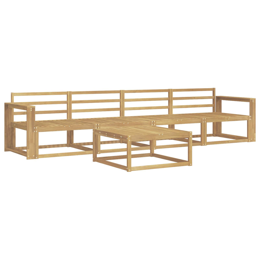 Outdoor-Sofagarnitur 5 pcs Weiß 79 x 79 x 37 cm