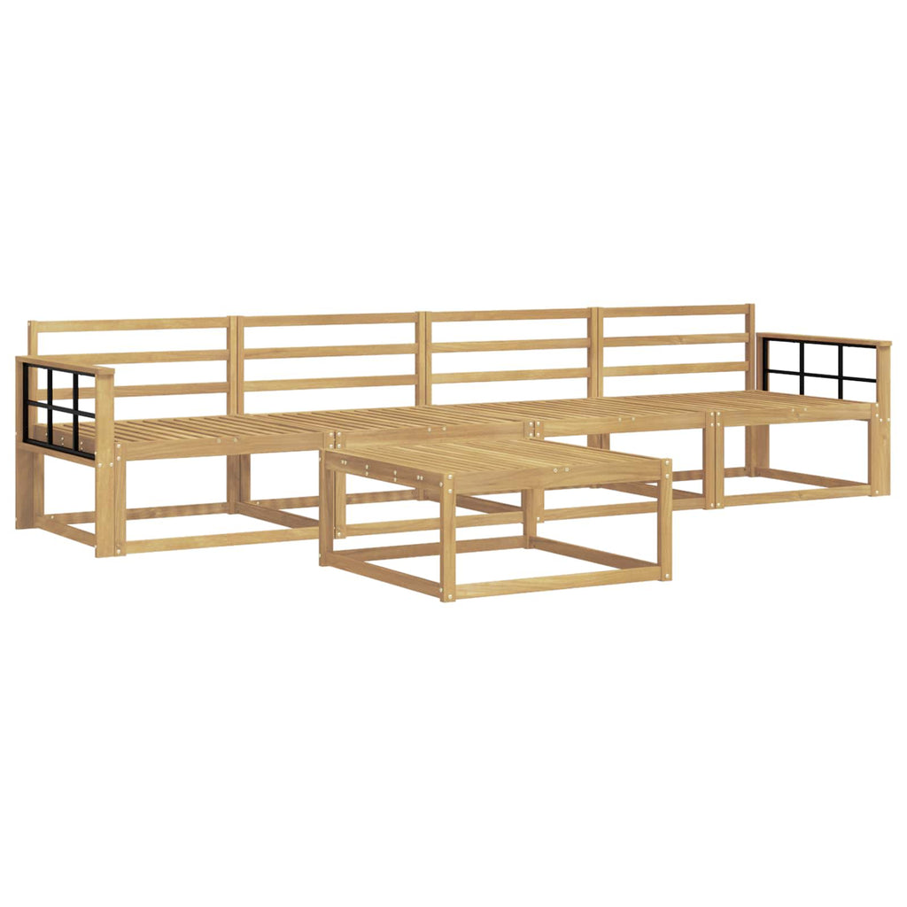 Outdoor-Sofagarnitur 5 pcs Weiß 79 x 79 x 37 cm