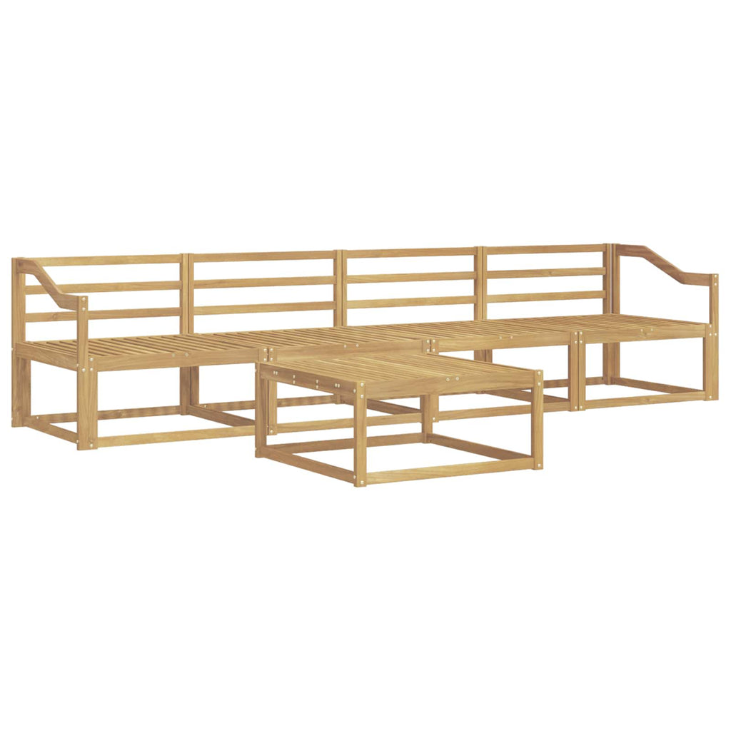 Outdoor-Sofagarnitur 5 pcs Weiß 79 x 79 x 37 cm