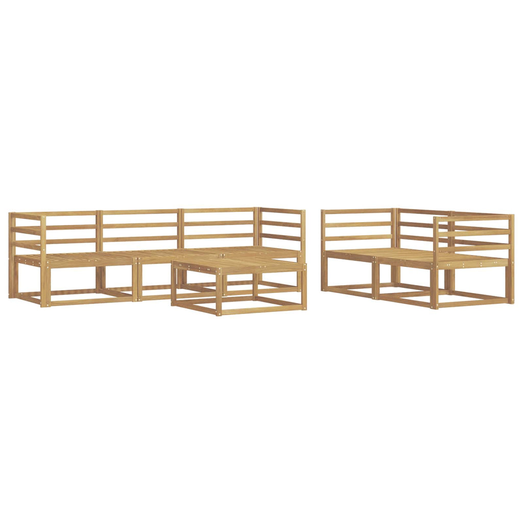 Outdoor-Sofagarnitur 6 pcs Weiß