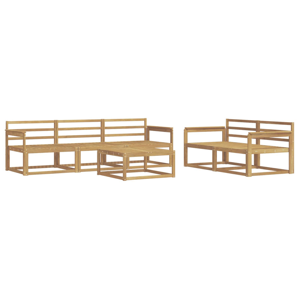 Outdoor-Sofagarnitur 6 pcs Weiß