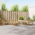 Outdoor-Sofagarnitur 6 pcs Weiß