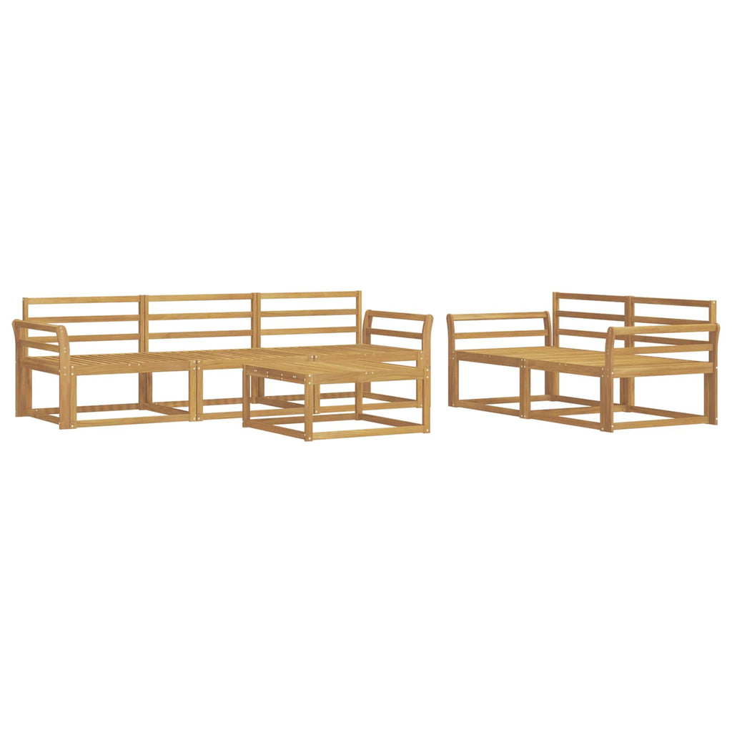 Outdoor-Sofagarnitur 6 pcs Weiß