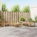 Outdoor-Sofagarnitur 6 pcs Weiß
