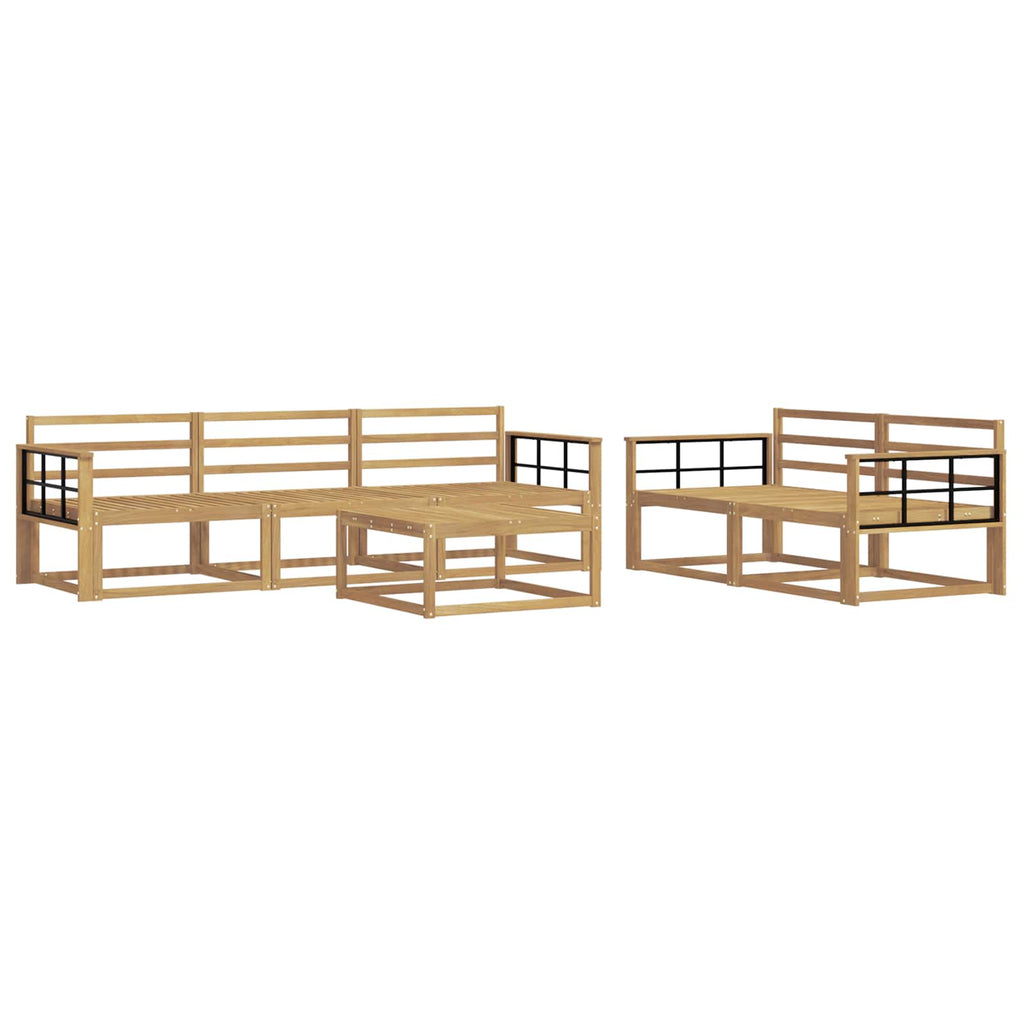 Outdoor-Sofagarnitur 6 pcs Weiß