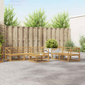 Outdoor-Sofagarnitur 6 pcs Weiß