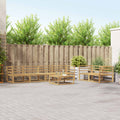 Outdoor-Sofagarnitur 7 pcs Weiß
