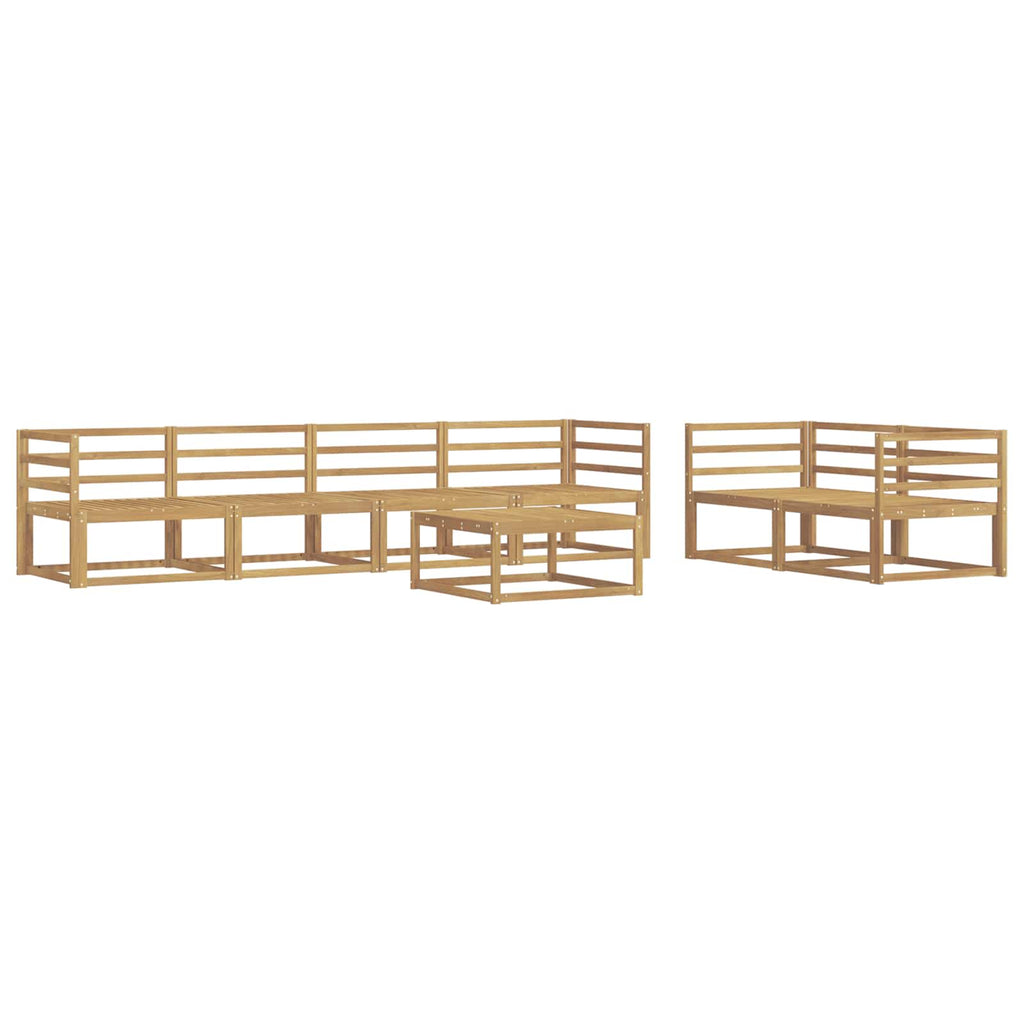 Outdoor-Sofagarnitur 7 pcs Weiß