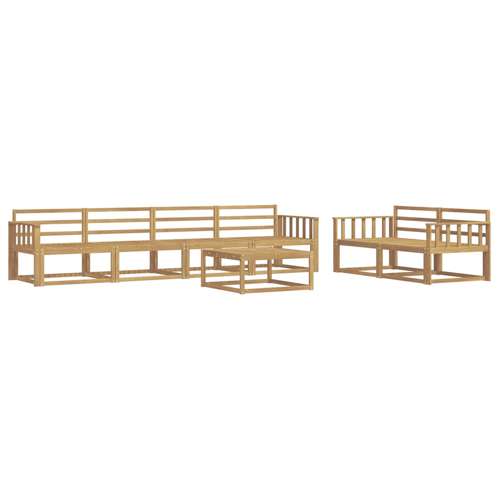 Outdoor-Sofagarnitur 7 pcs Weiß