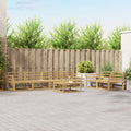 Outdoor-Sofagarnitur 7 pcs Weiß