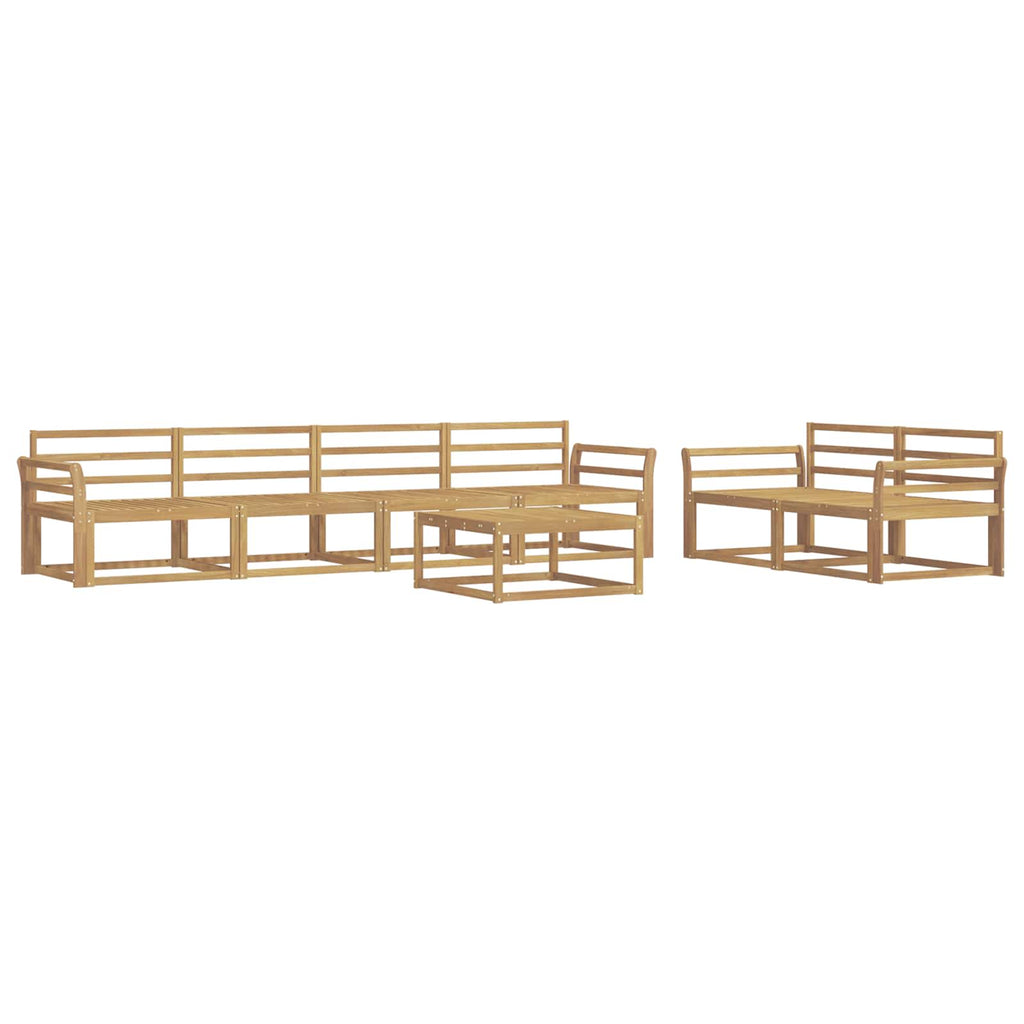 Outdoor-Sofagarnitur 7 pcs Weiß