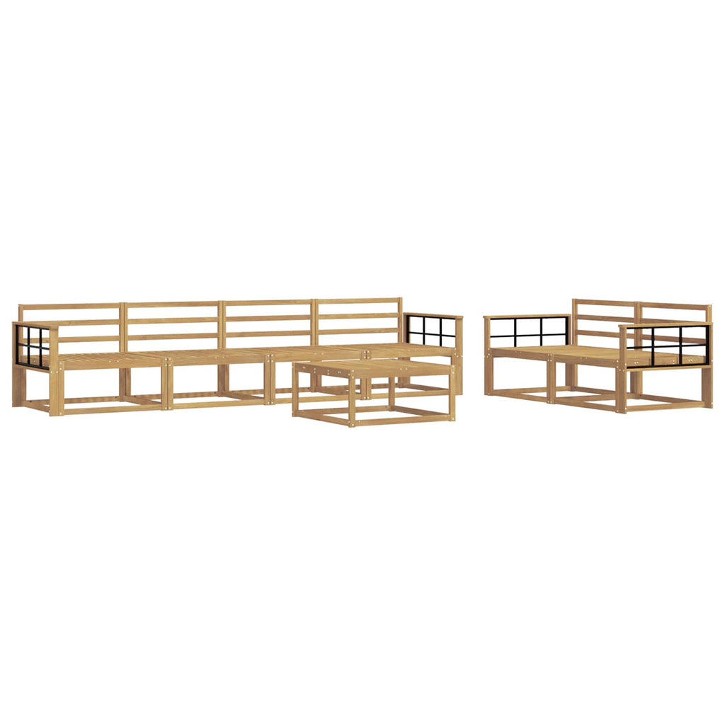Outdoor-Sofagarnitur 7 pcs Weiß
